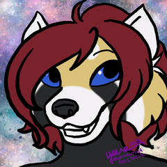 A drawing of my Red Panda fursona